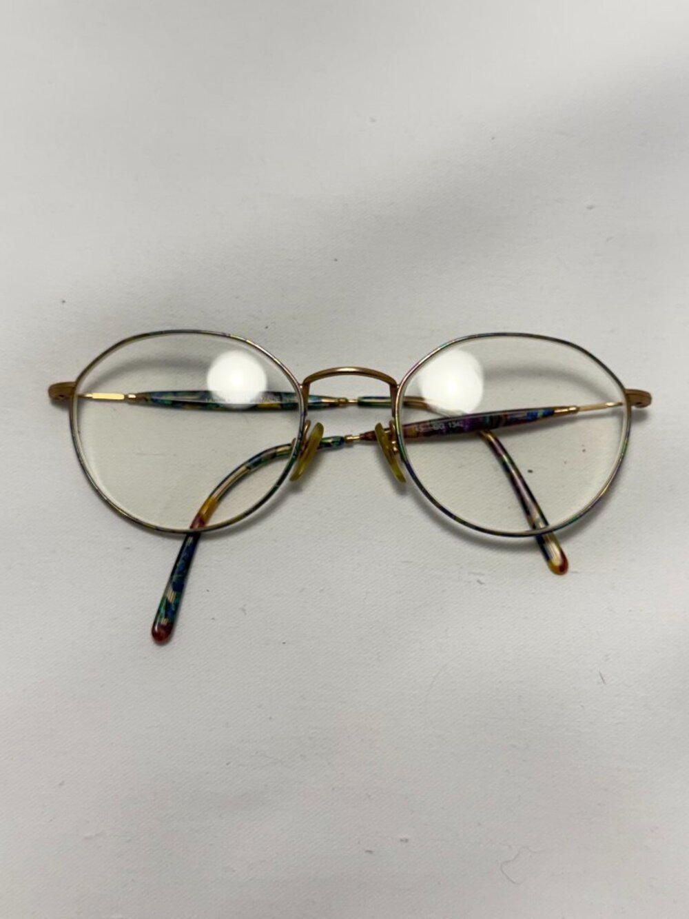 Gucci Gold Round Eyeglasses Frames Only